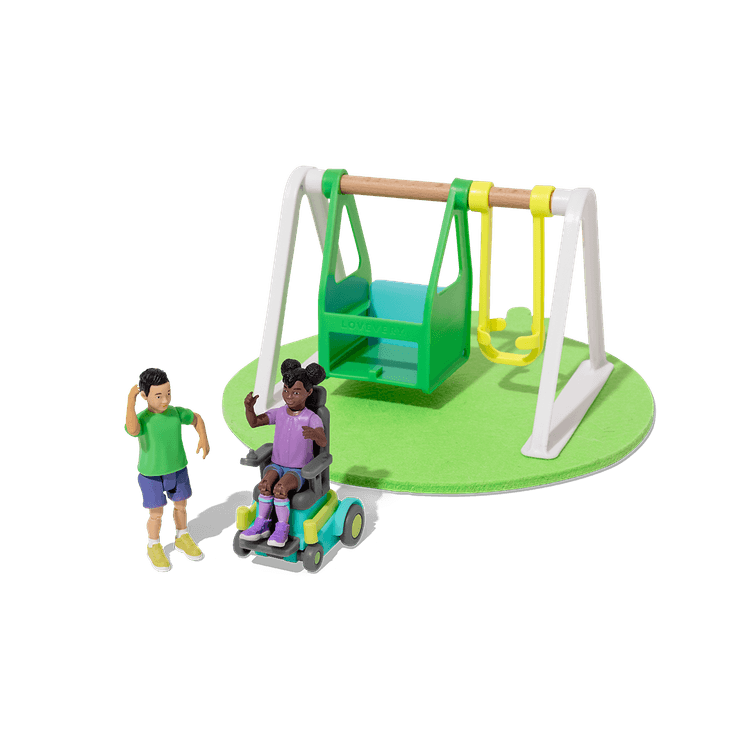 Friends & Swing Set from The Connector Play Kit